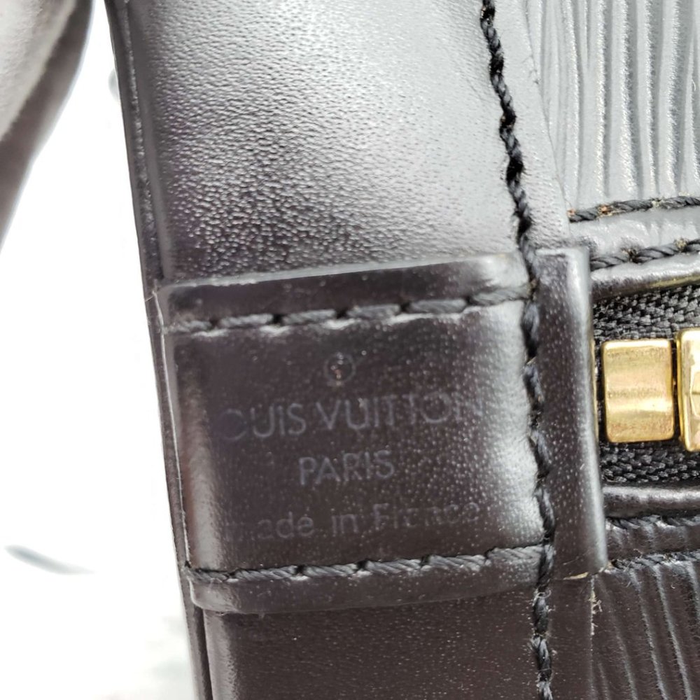 100% Authentic Louis Vuitton Alma PM Black Epi Hand Bag - Picture 11 of 12